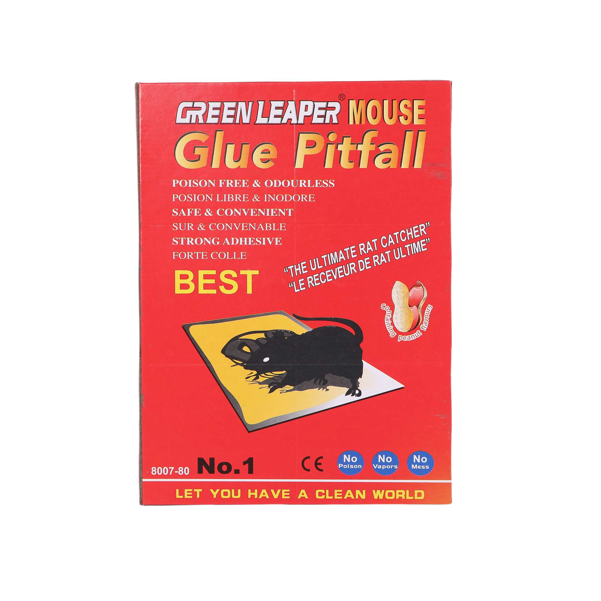 8007粘鼠板 厂家直销 21*16cm  130g 100pcs