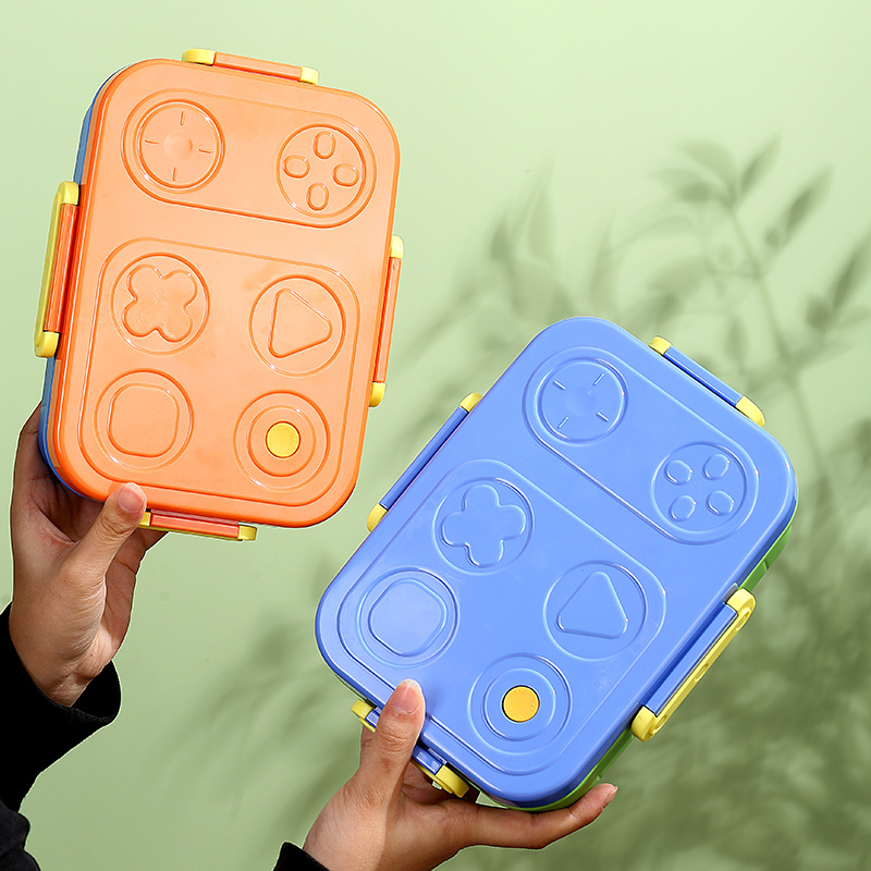 J35-2652 game console-shaped lunch box, 304 stainless steel, children's and primary school students' lunch box, office workers' separated and sealed Application Scenario