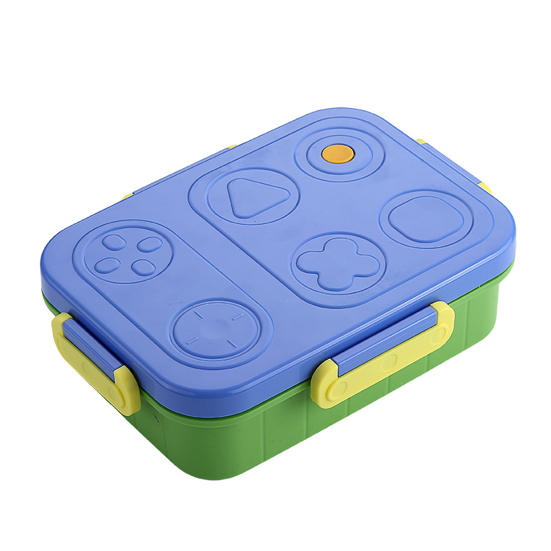 J35-2652 game console-shaped lunch box, 304 stainless steel, children's and primary school students' lunch box, office workers' separated and sealed Item Picture