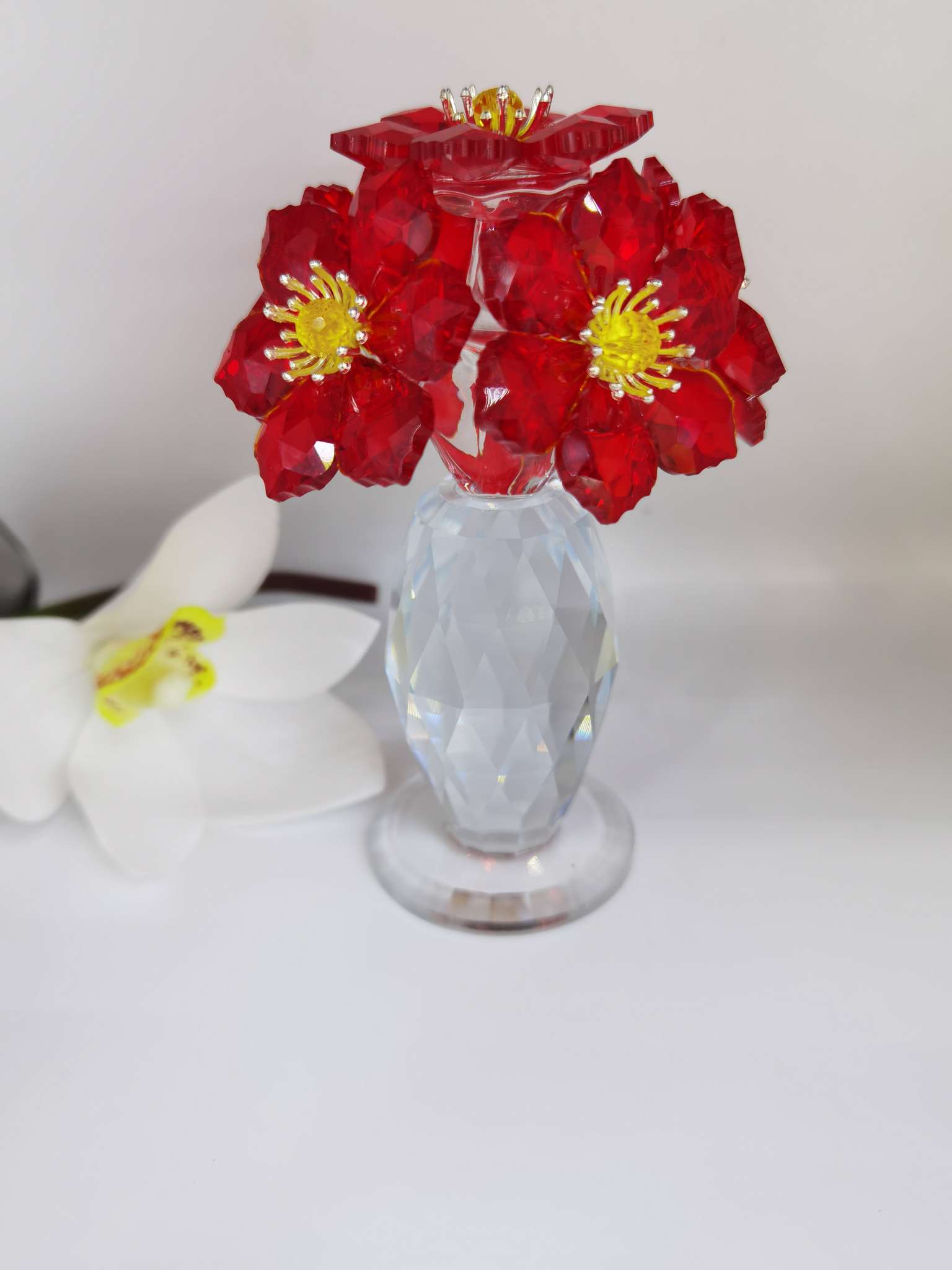 Crystal hand bouquet