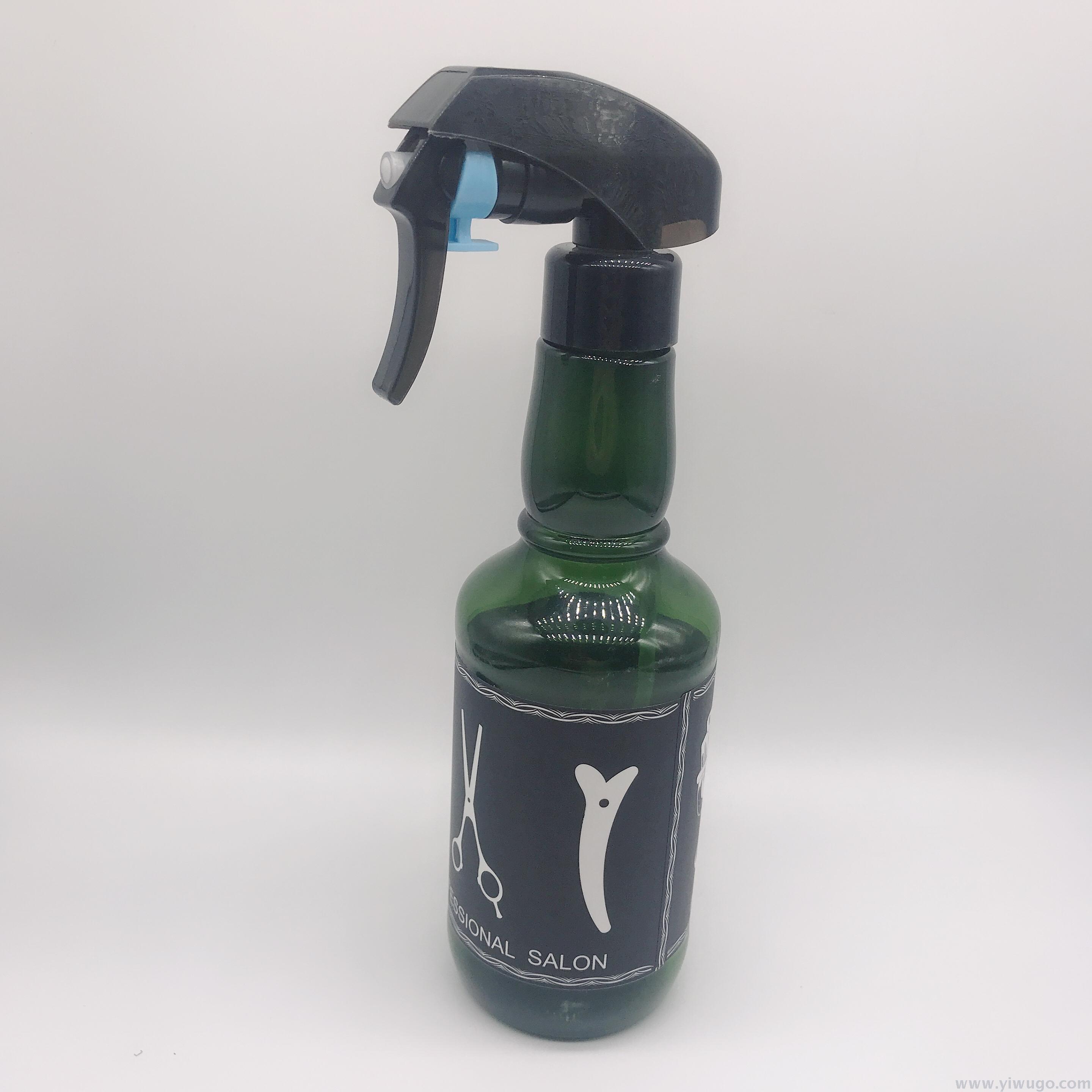 Vintage wine bottles for hair care products, spray bottles for hairdressers in barber shops, European and American oil-based spray bottles details Picture