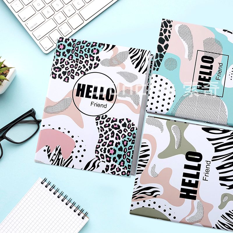 最新纸质抽像A4文件夹2孔/3  孔/4孔