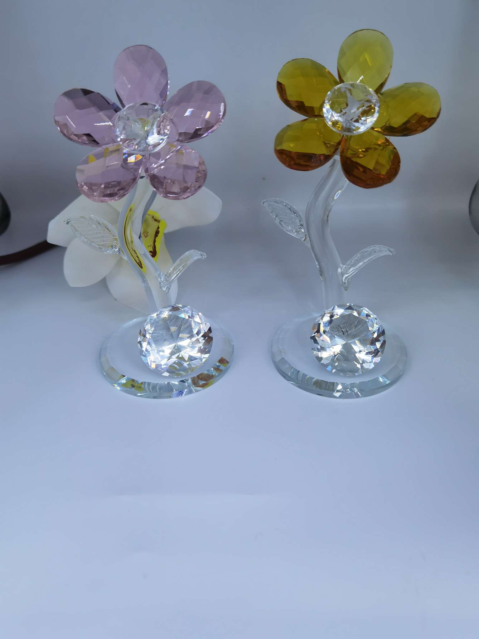 Crystal, diamond, flower