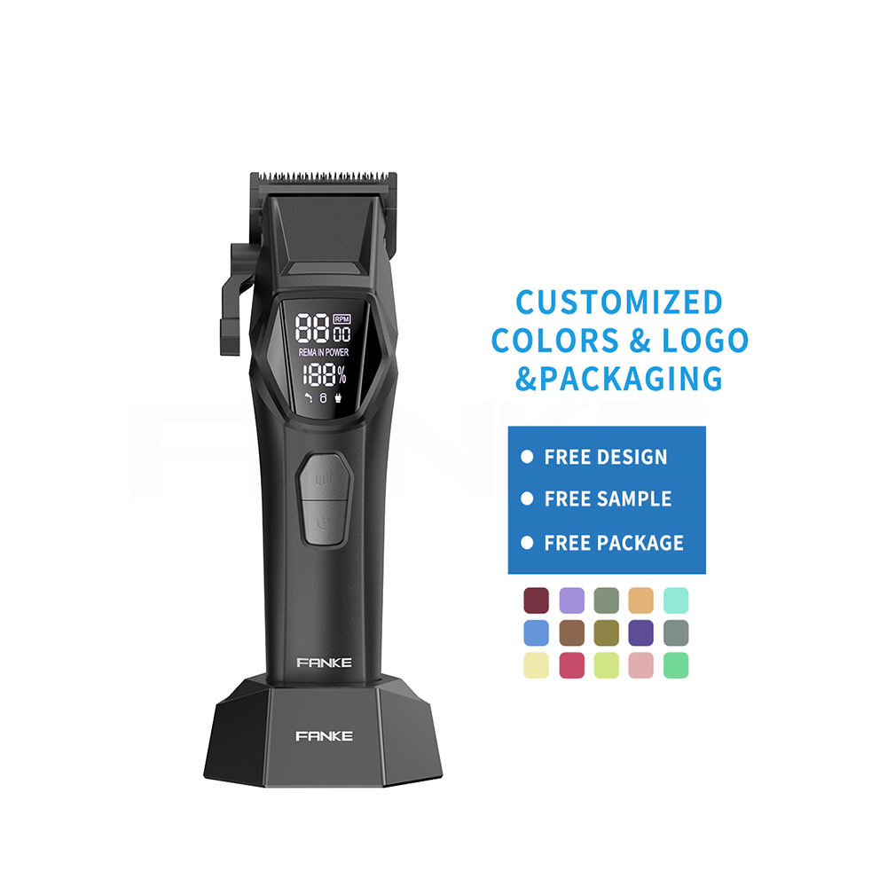 Brushless Motor Professional Electric Hair Clipper Custom Factory Charging 4500 Mah High-Power Men's Hair Clipper Application Scenario
