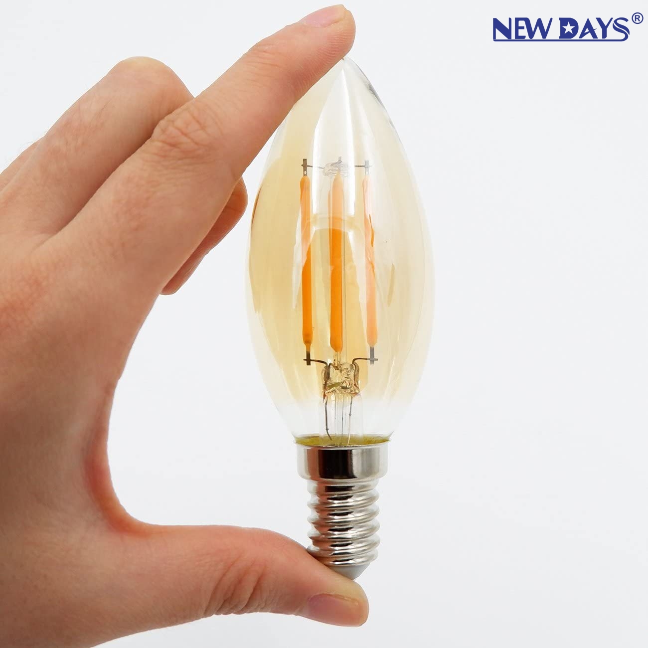 والمصابيح الجديدة من نوع "Newdays" العابرة للحدود والمصابيح "LED" المصنوع C35 المصنوع من نوع "LED"، هي مصابيح شمعة من نوع فراميت من نوع العنبر Application Scenario