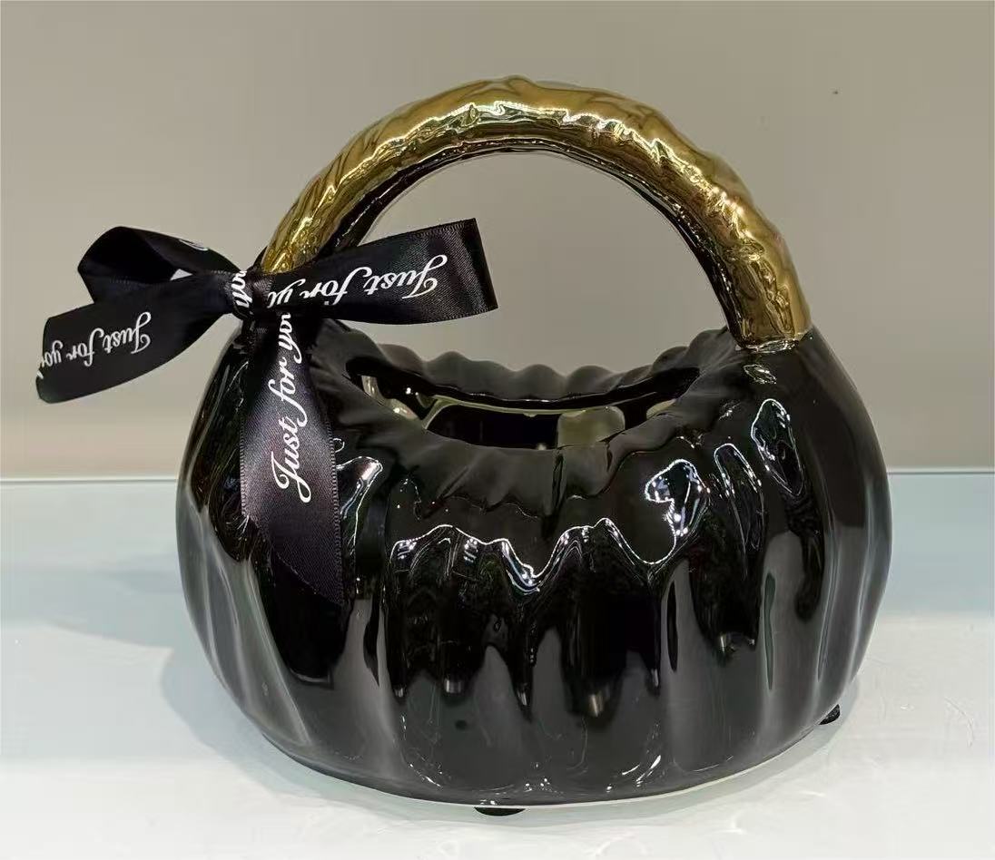 跨境/手工编织篮子工艺品/折叠购物袋细节图