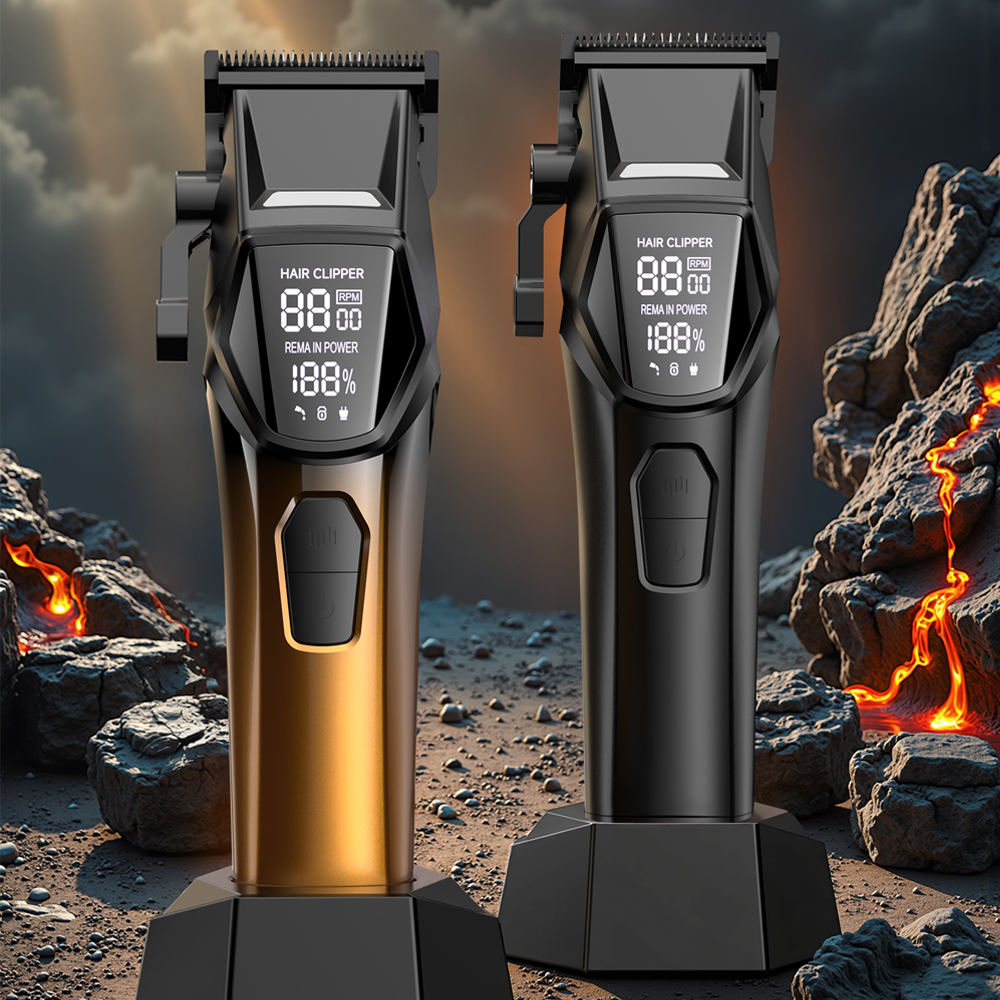 Brushless Motor Professional Electric Hair Clipper Custom Factory Charging 4500 Mah High-Power Men's Hair Clipper Item Picture