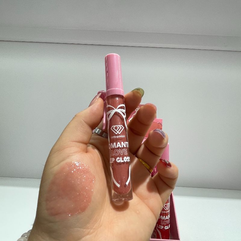 lip gloss six colors Six colors moisturizing Pretty Beauty fine glitter pic 8