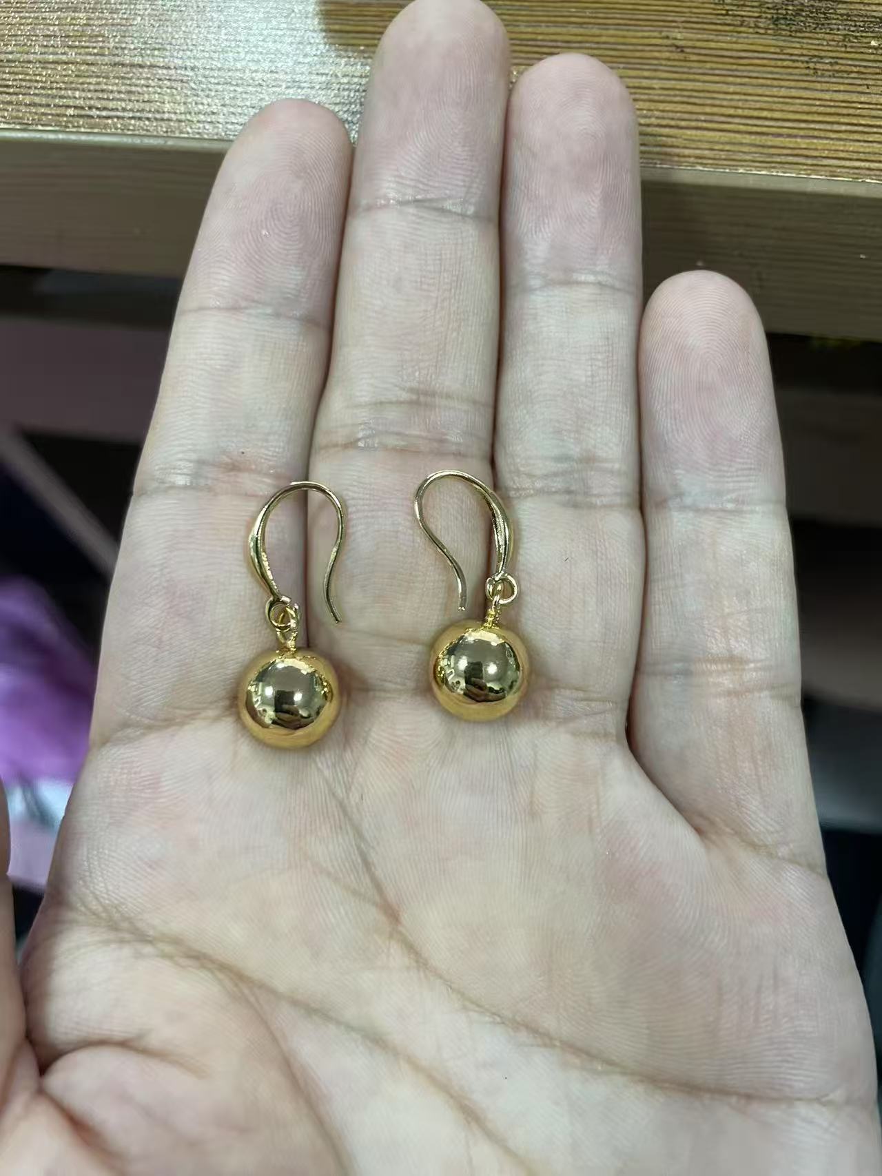 Imported jewelry, light ball earrings, Bijoux fashion and trendy accessory set Specification image