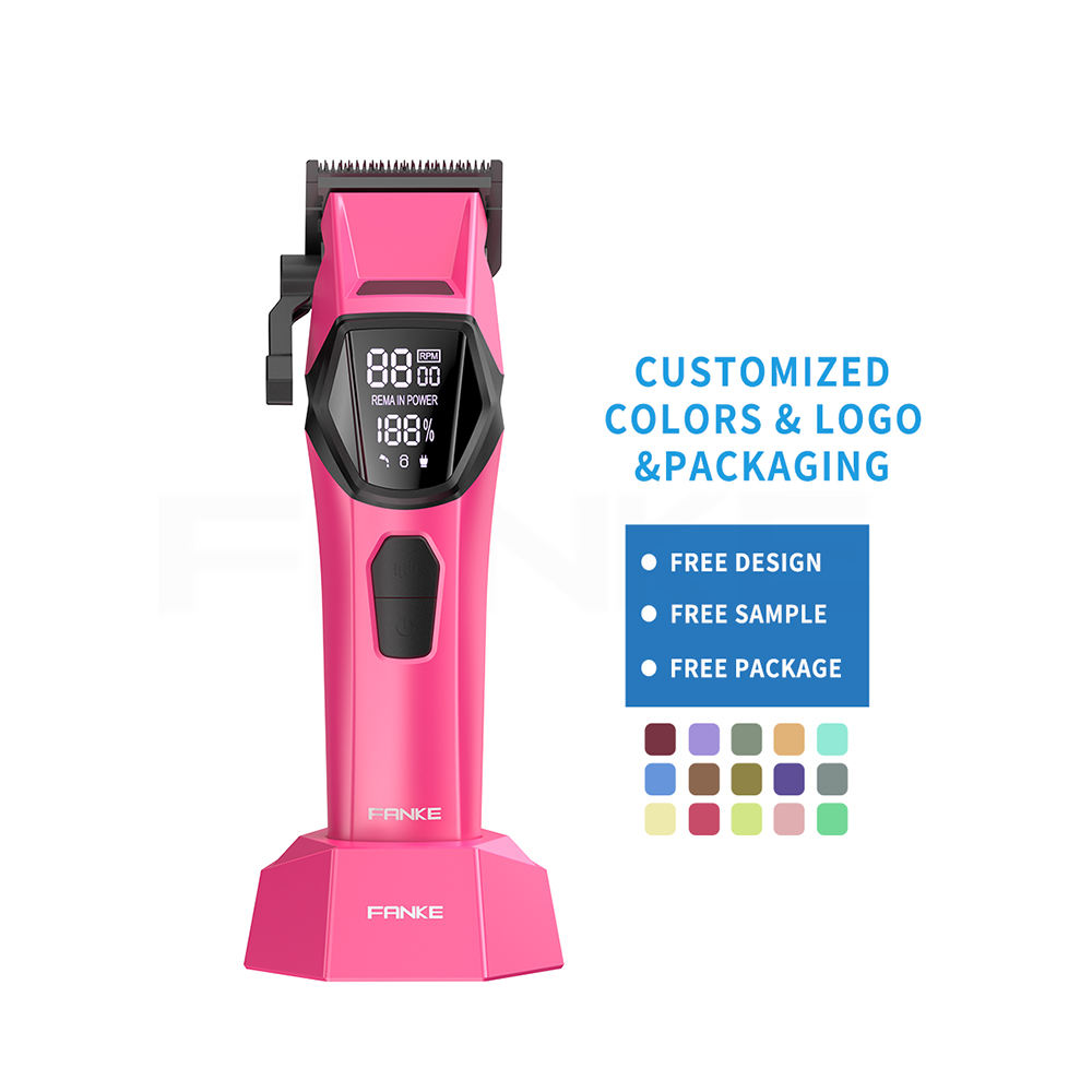 Brushless Motor Professional Electric Hair Clipper Custom Factory Charging 4500 Mah High-Power Men's Hair Clipper Specification drawing