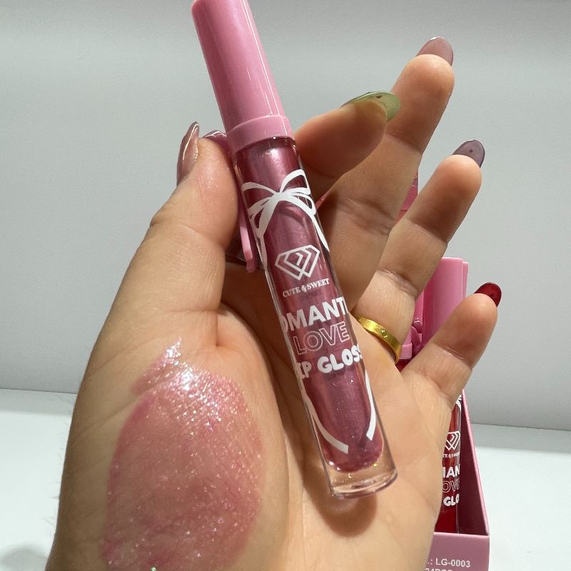 lip gloss six colors Six colors moisturizing Pretty Beauty fine glitter Item Picture