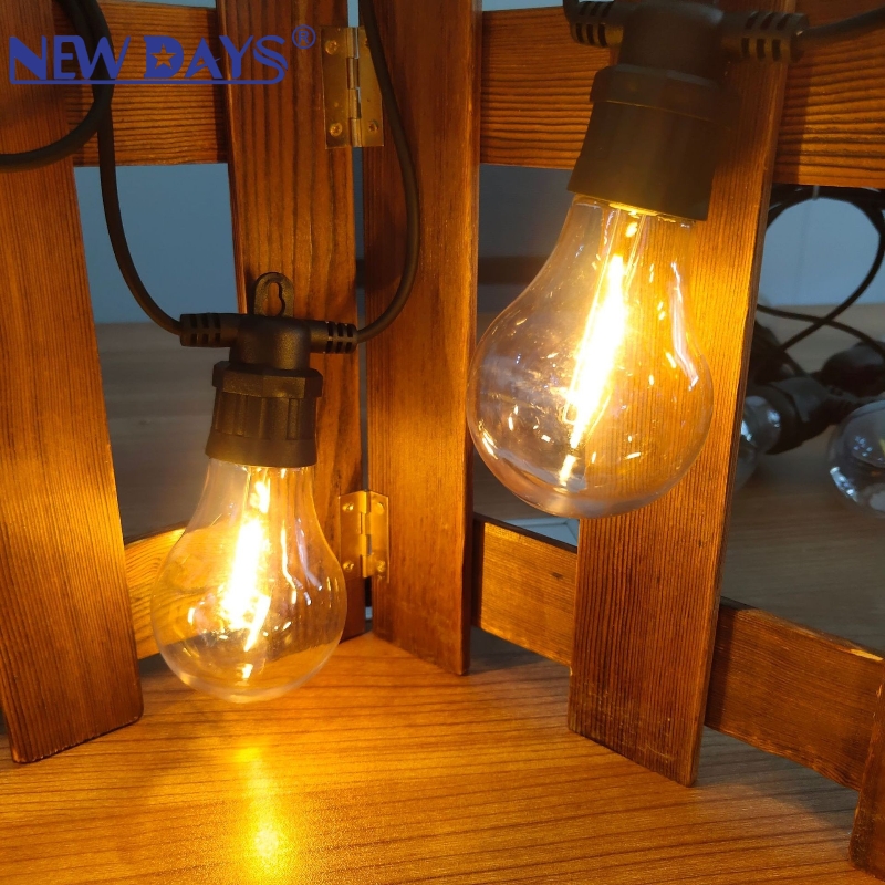NEWDAYS brand cross-border new A60, A80, A95 anti-drop LED filament bulbs, E27 screw socket retro Edison tungsten filament bulb led flame head
