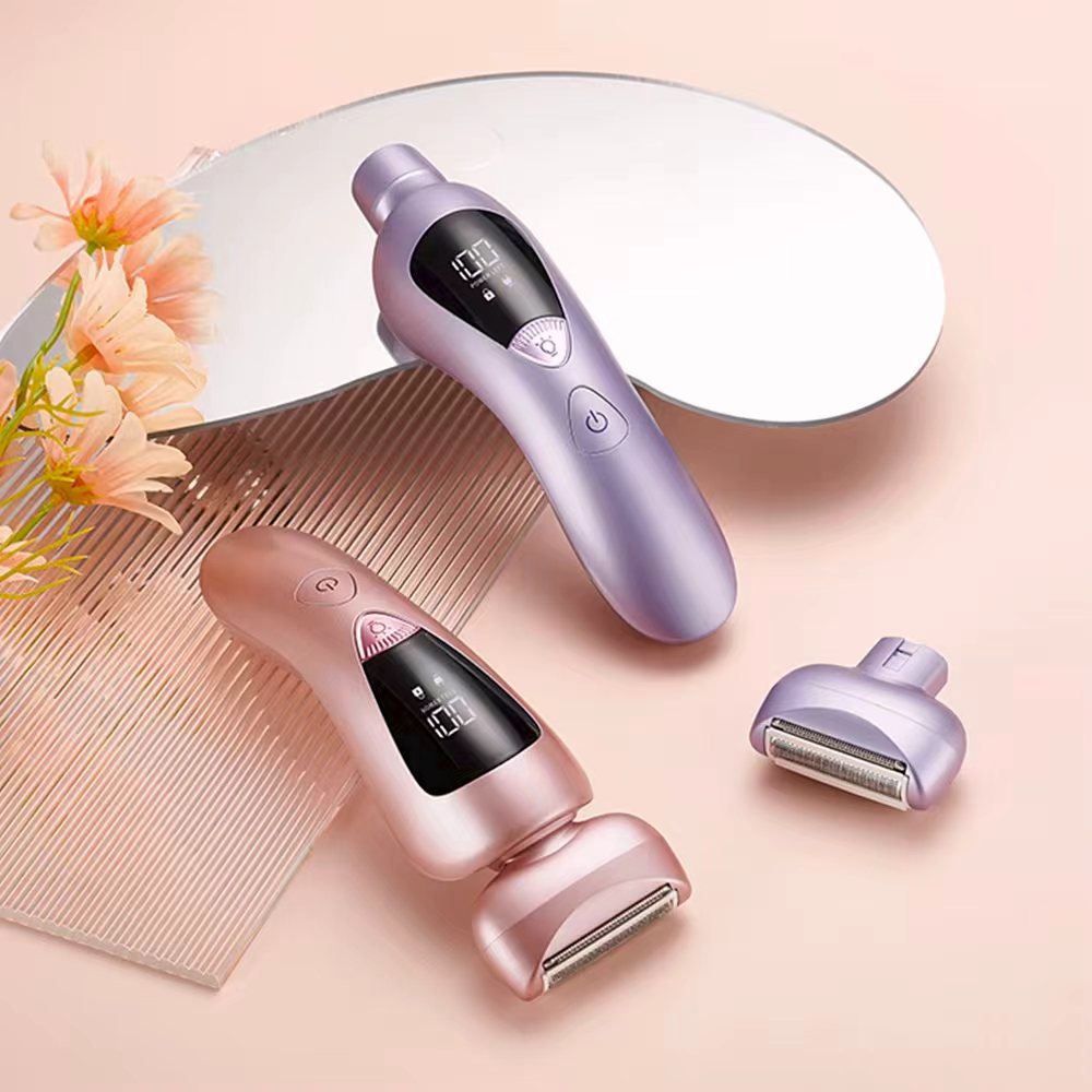 女式身体毛发修剪器充电无绳剃须刀LED电动女式毛发修剪器详情6