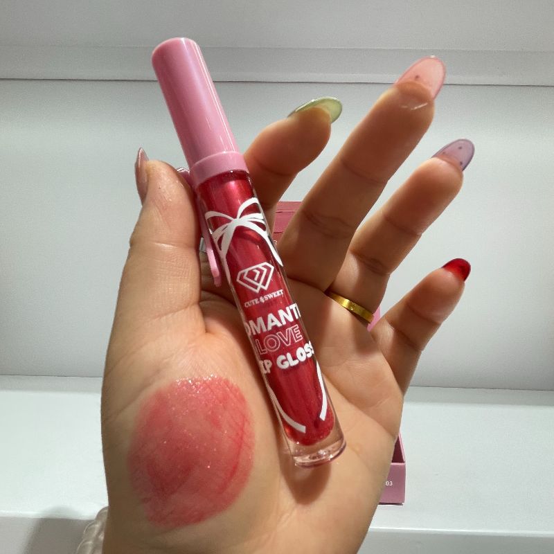 lip gloss six colors Six colors moisturizing Pretty Beauty fine glitter pic 5