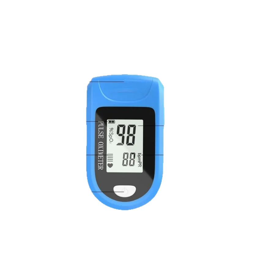 Finger-clip pulse oximeter, pulse rate measuring instrument, finger blood oxygen meter, blood oxygen saturation measuring meter Application Scenario