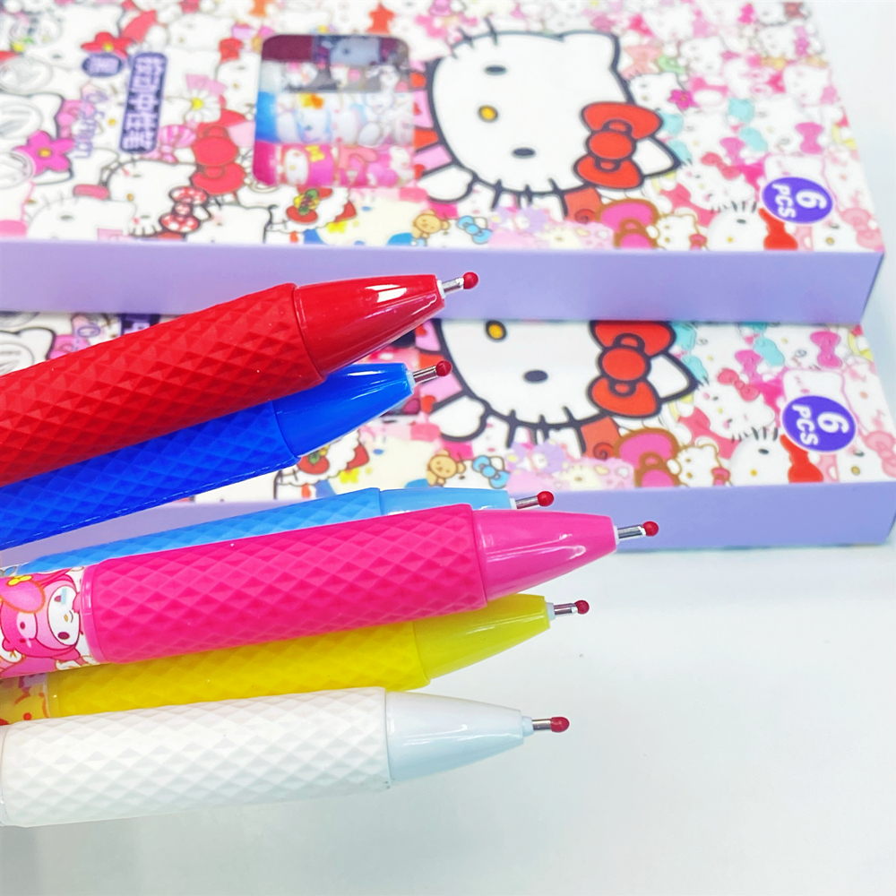 Cute cartoon kt cat practice pen ST smooth quick-drying gel pen high appearance level girlish style 0.5mm black pen Application Scenario