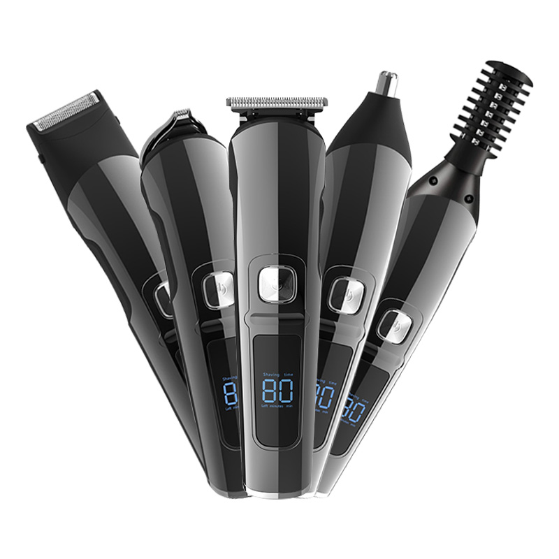 Customized 6-In-1 Multi-Functional Men's Electric Hair Clipper, Trimmer, Nose And Beard Razor Set, Men's Electric Hair Clipper Application Scenario