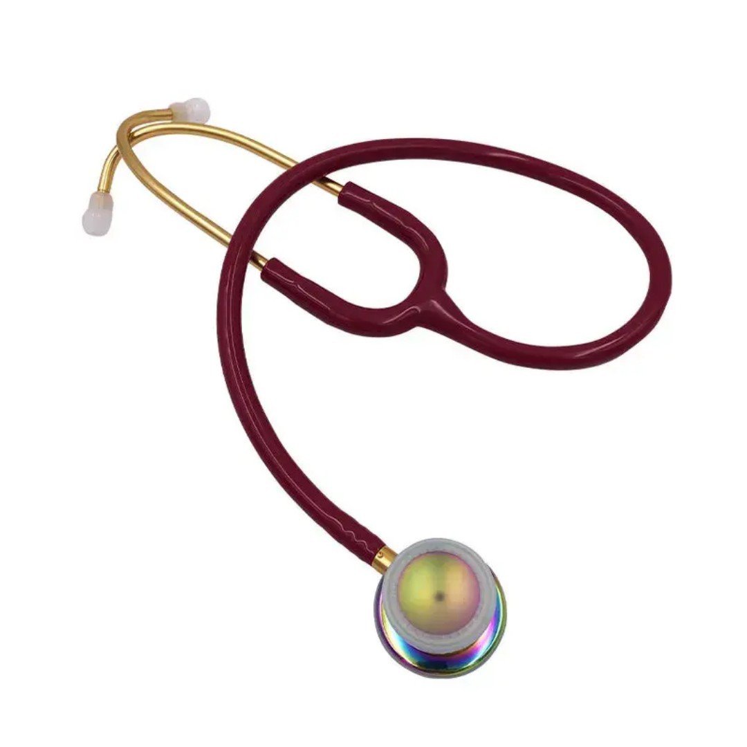 A dual-purpose, dual-head, double-sided stethoscope for measuring blood pressure is a medical device detail image 2