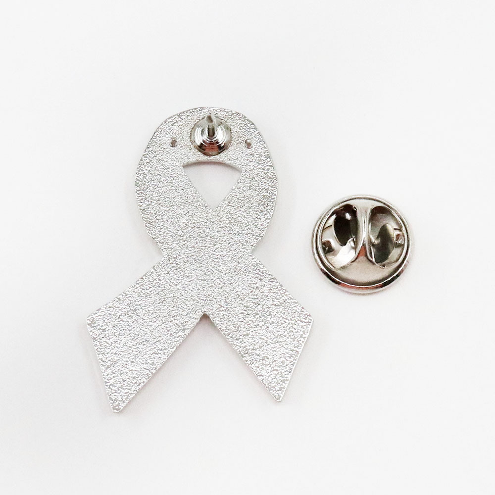 黑色丝带款别针纪念哀悼意识丝带别针翻领胸针装饰品细节图