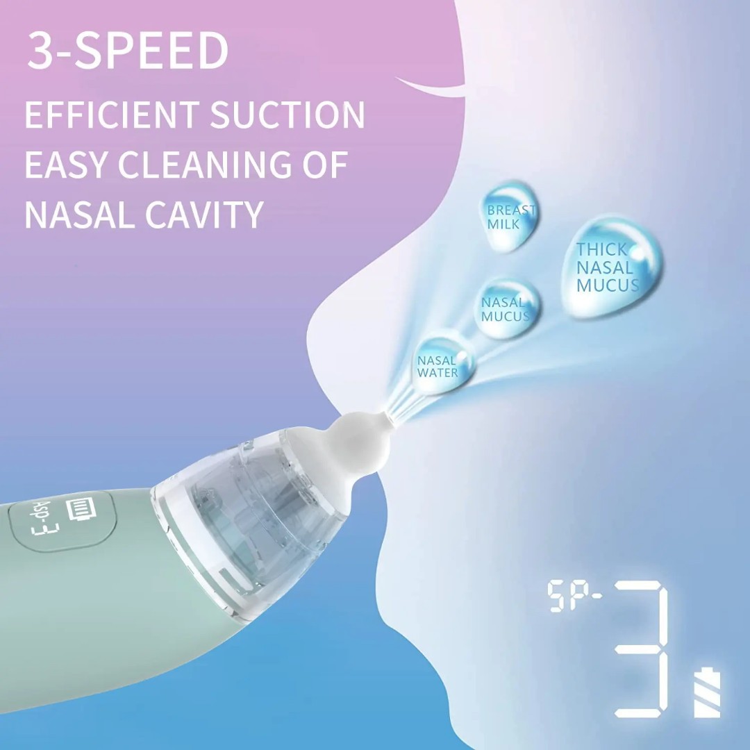 Cross-border electric nasal aspirator for newborns, household nasal discharge and mucus cleaning instrument for infants and toddlers, baby nasal congestion nasal aspirator Item Picture