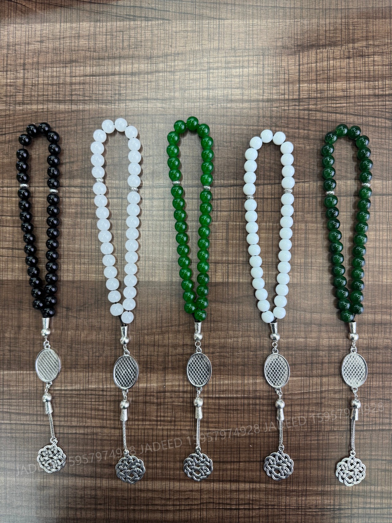New 33-piece hand-held prayer glass prayer beads for cross-border Middle East full figure