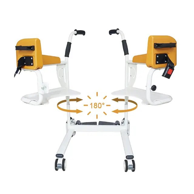 Multi-functional transfer machine, home elderly transfer device, bedridden and paralyzed care, adjustable transfer cart, bathing and toilet chair Application Scenario