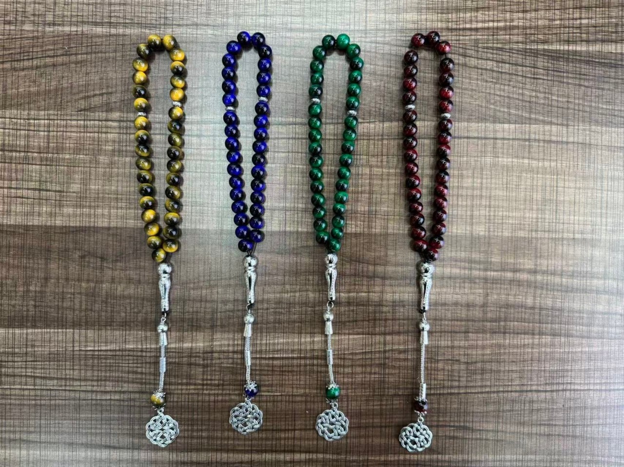 热销中东新款33颗手持礼拜多色玻璃念珠