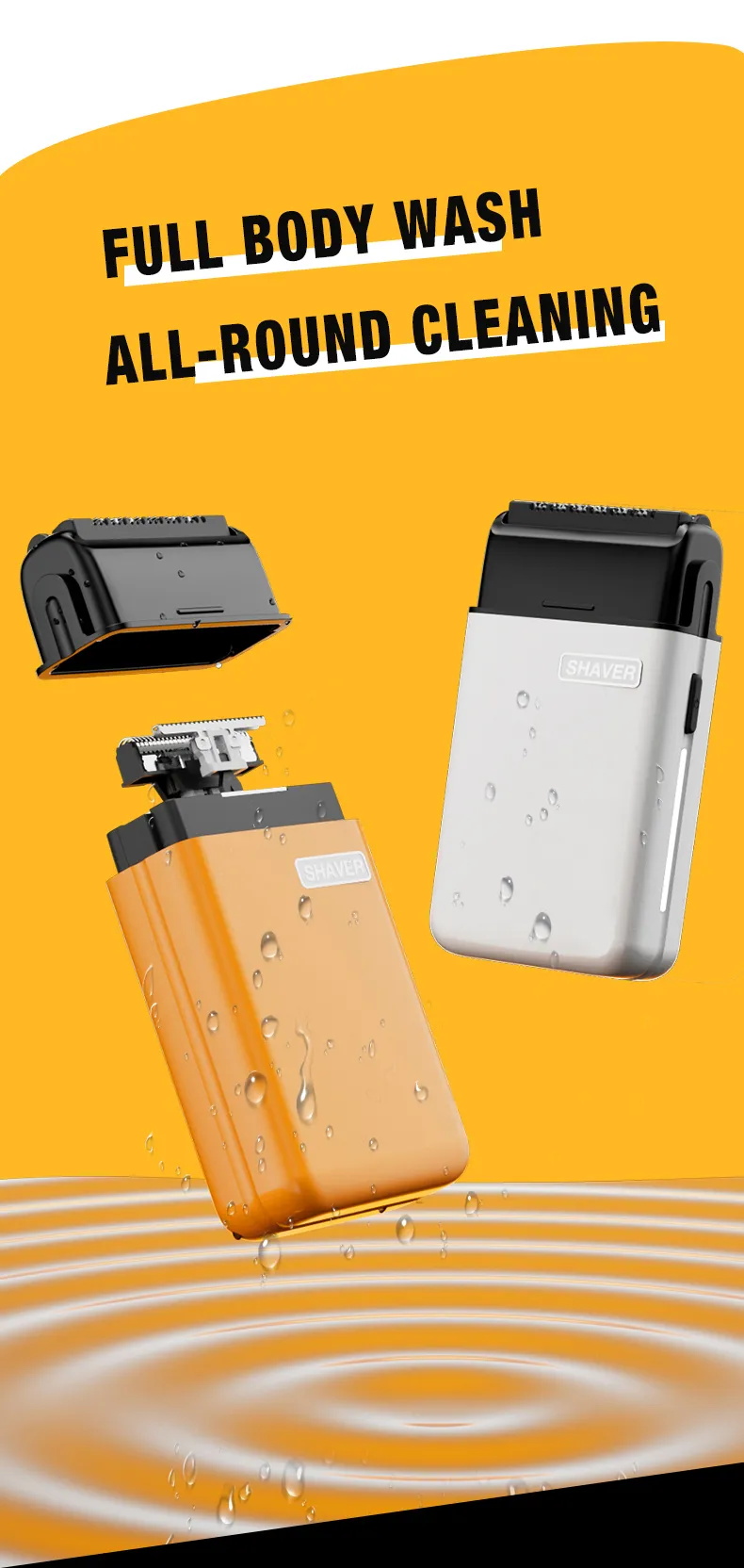 定制专业往复式迷你剃须刀KM-8701厂家价格干湿两用便携式迷你男士电动剃须刀详情10