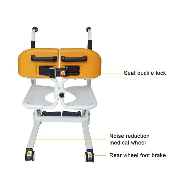 Multi-functional transfer machine, home elderly transfer device, bedridden and paralyzed care, adjustable transfer cart, bathing and toilet chair Item Picture