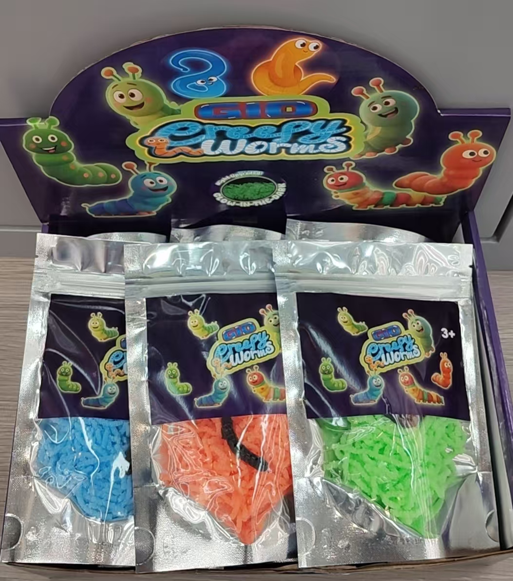 彩色毛毛虫解压乳胶管玩具彩虹灵动虫益智玩具整蛊减压发泄神器细节图