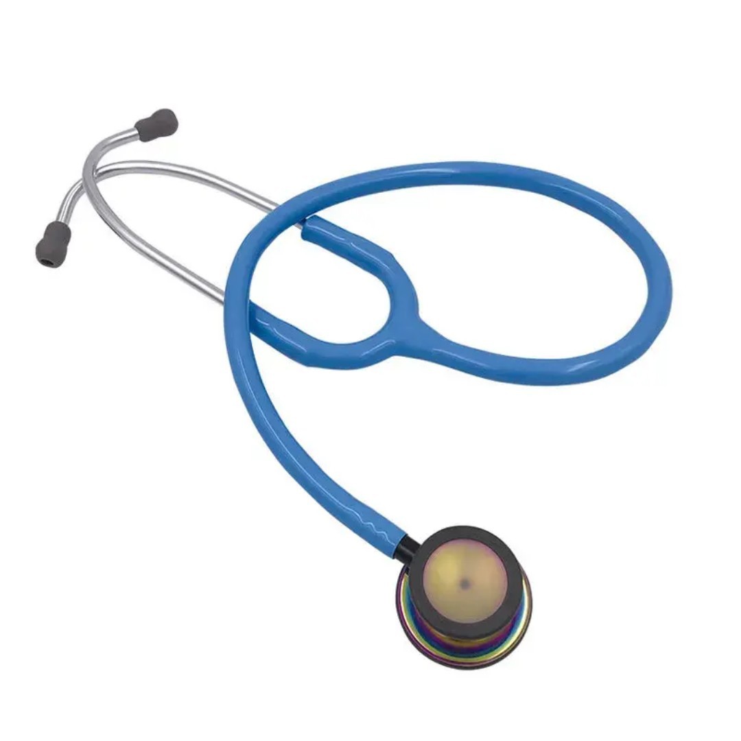 A dual-purpose, dual-head, double-sided stethoscope for measuring blood pressure is a medical device detail image 4