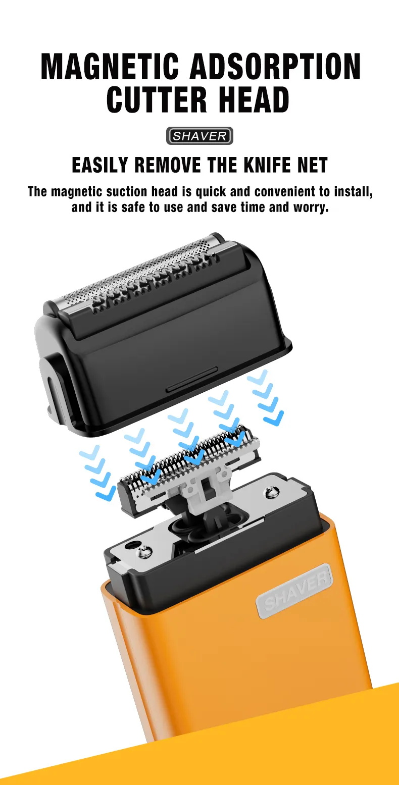 定制专业往复式迷你剃须刀KM-8701厂家价格干湿两用便携式迷你男士电动剃须刀详情5