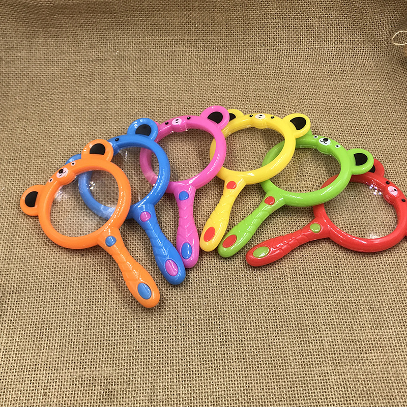 Fun toys Children's toys 60mm cartoon color magnifying glass Item Picture
