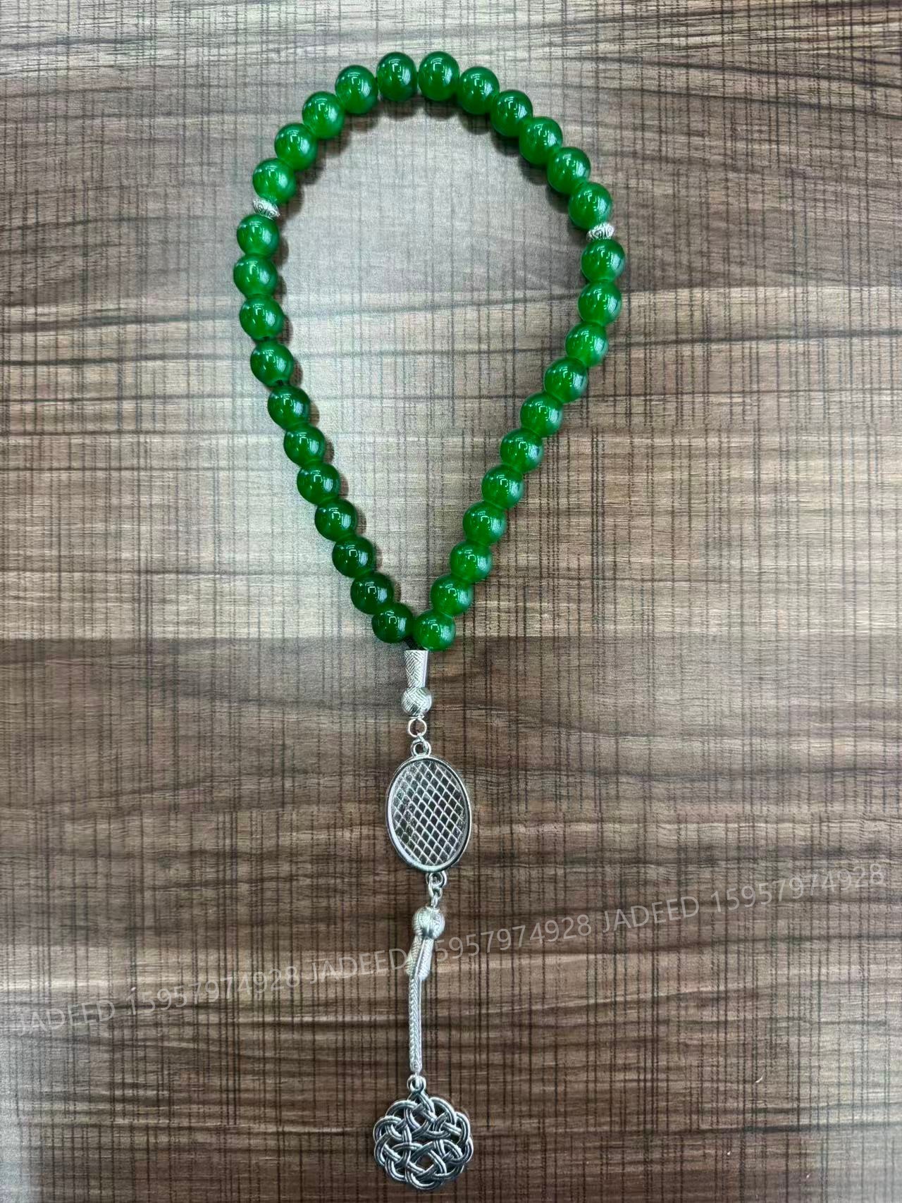 New 33-piece hand-held prayer glass prayer beads for cross-border Middle East Application Scenario