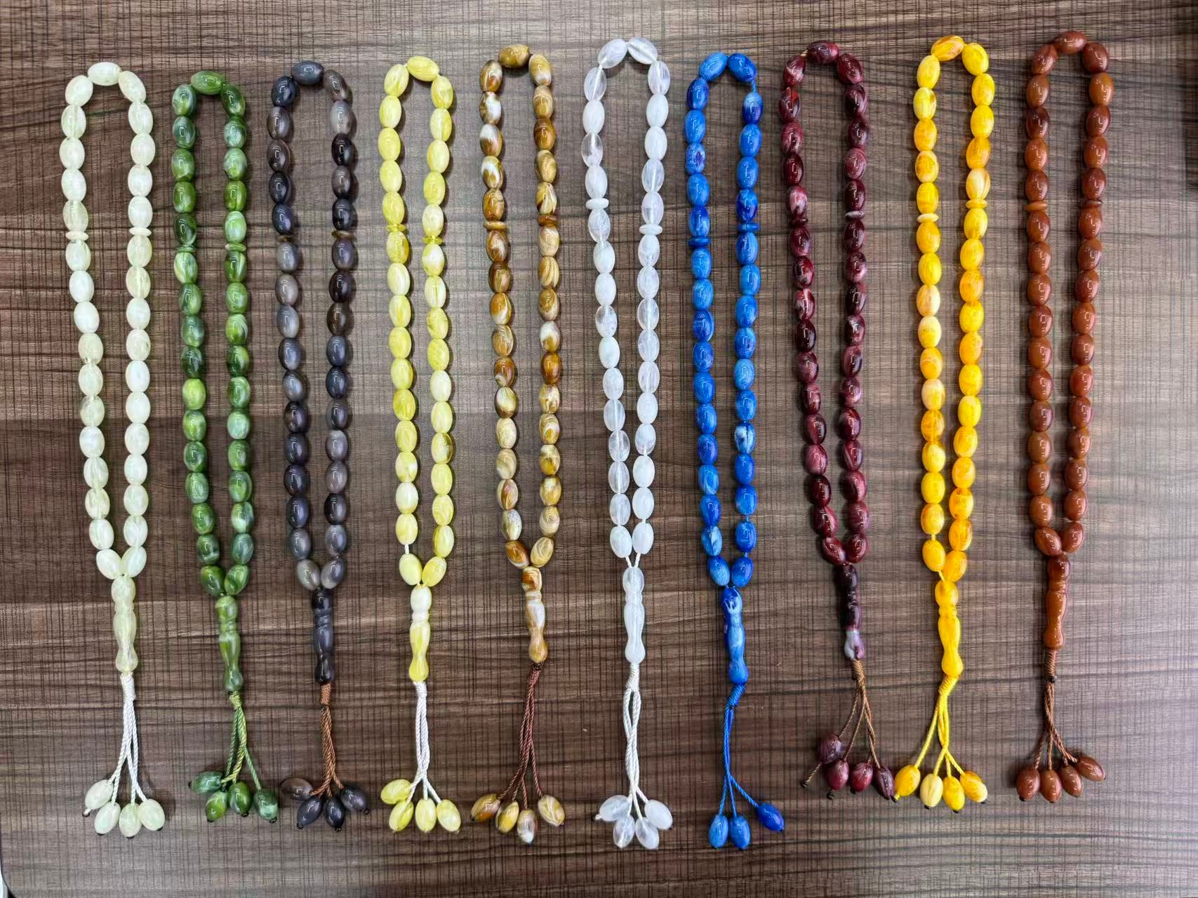 跨境中东新款33颗手持礼拜亚克力念珠