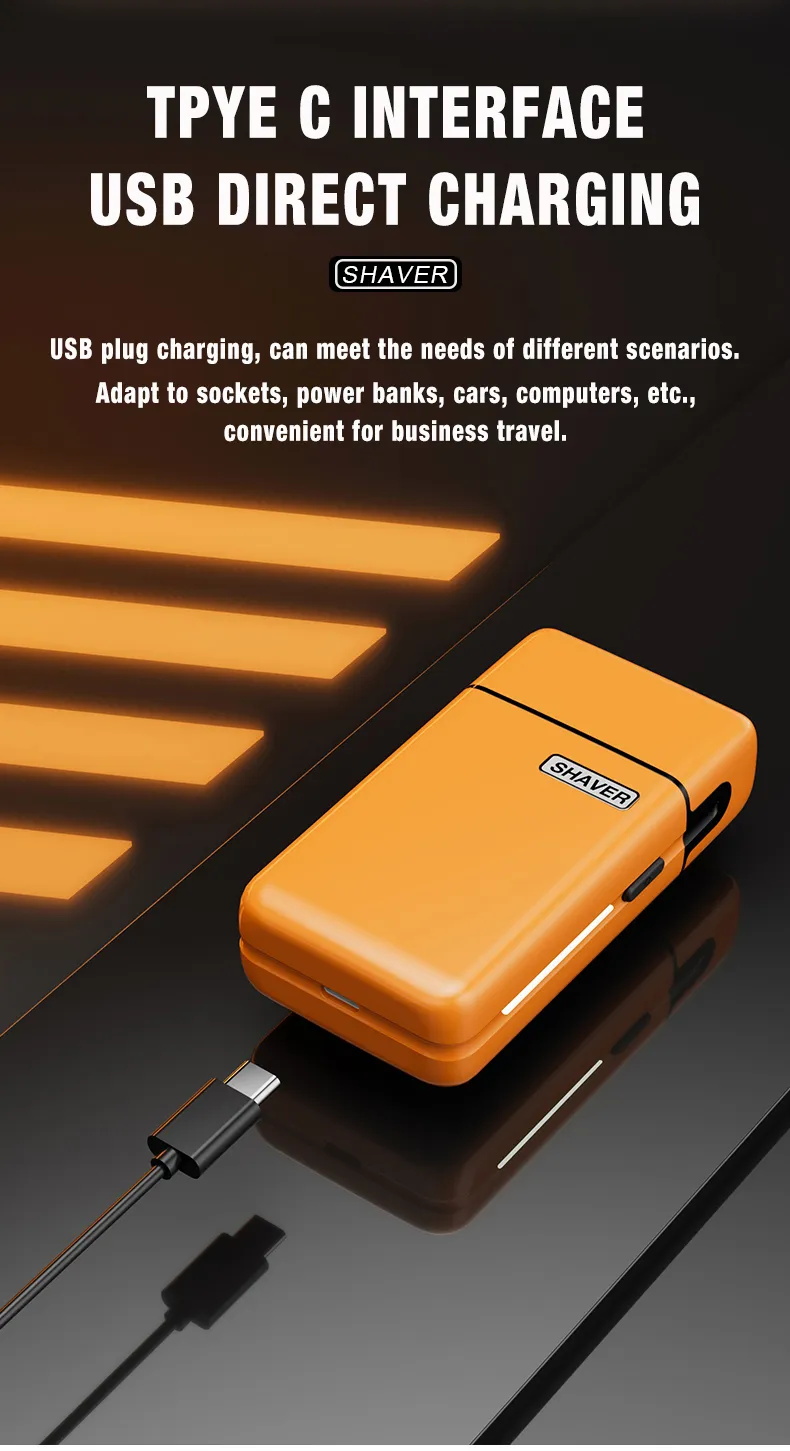 定制专业往复式迷你剃须刀KM-8701厂家价格干湿两用便携式迷你男士电动剃须刀详情8