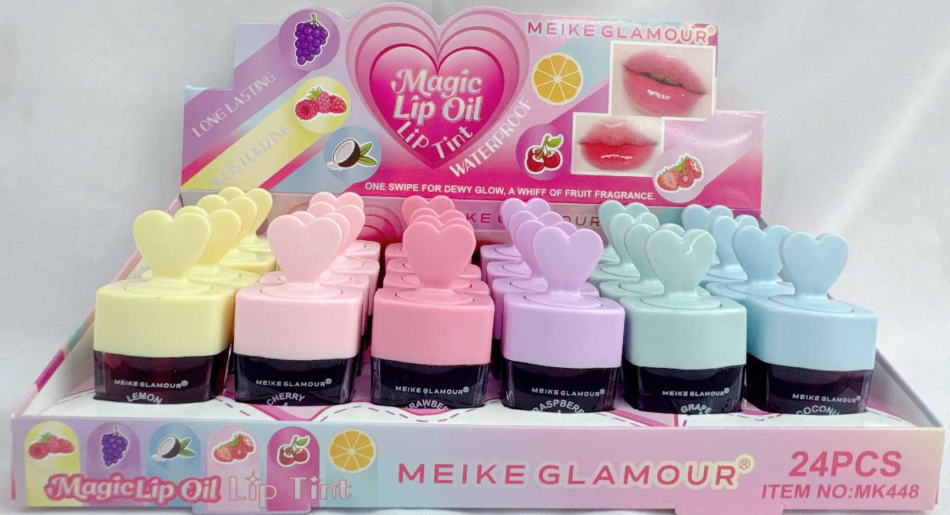 MEIKE GLAMOUR果香唇油唇彩水润光泽持久留香7g MK448有色唇彩深详情图3