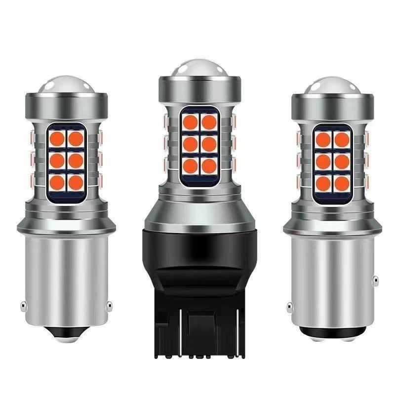 新款汽车LED解倒车灯T15 3030 27smd 转向灯can bus 高亮爆闪灯