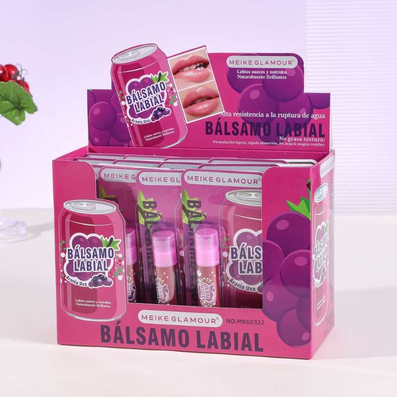 MEIKE GLAMOUR葡萄润唇膏唇部保湿滋润唇部护理润唇膏
