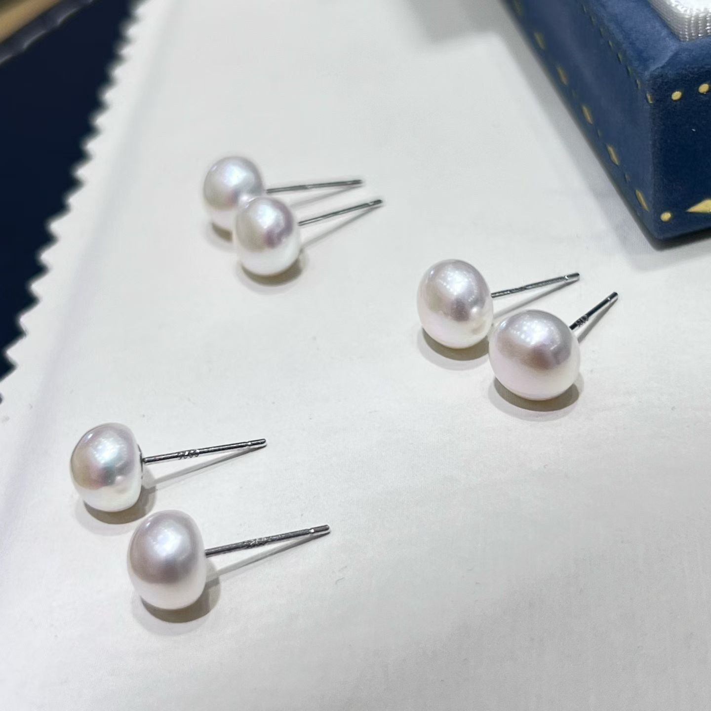 天然珍珠耳饰简约优雅气质耳坠女日韩风百搭时尚耳饰品礼物赠品产品图