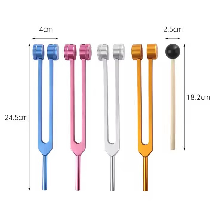 Factory wholesale tuning forks 128HZ/256HZ/512HZ/4096HZ teaching tuning forks, yoga tuning forks, ear-picking tuning forks