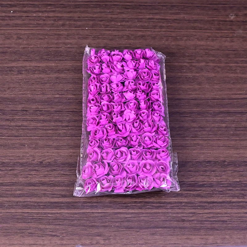 1.5cm中号小纸花玫瑰花婚庆喜糖盒礼品装饰仿真干花手工小花艺细节图