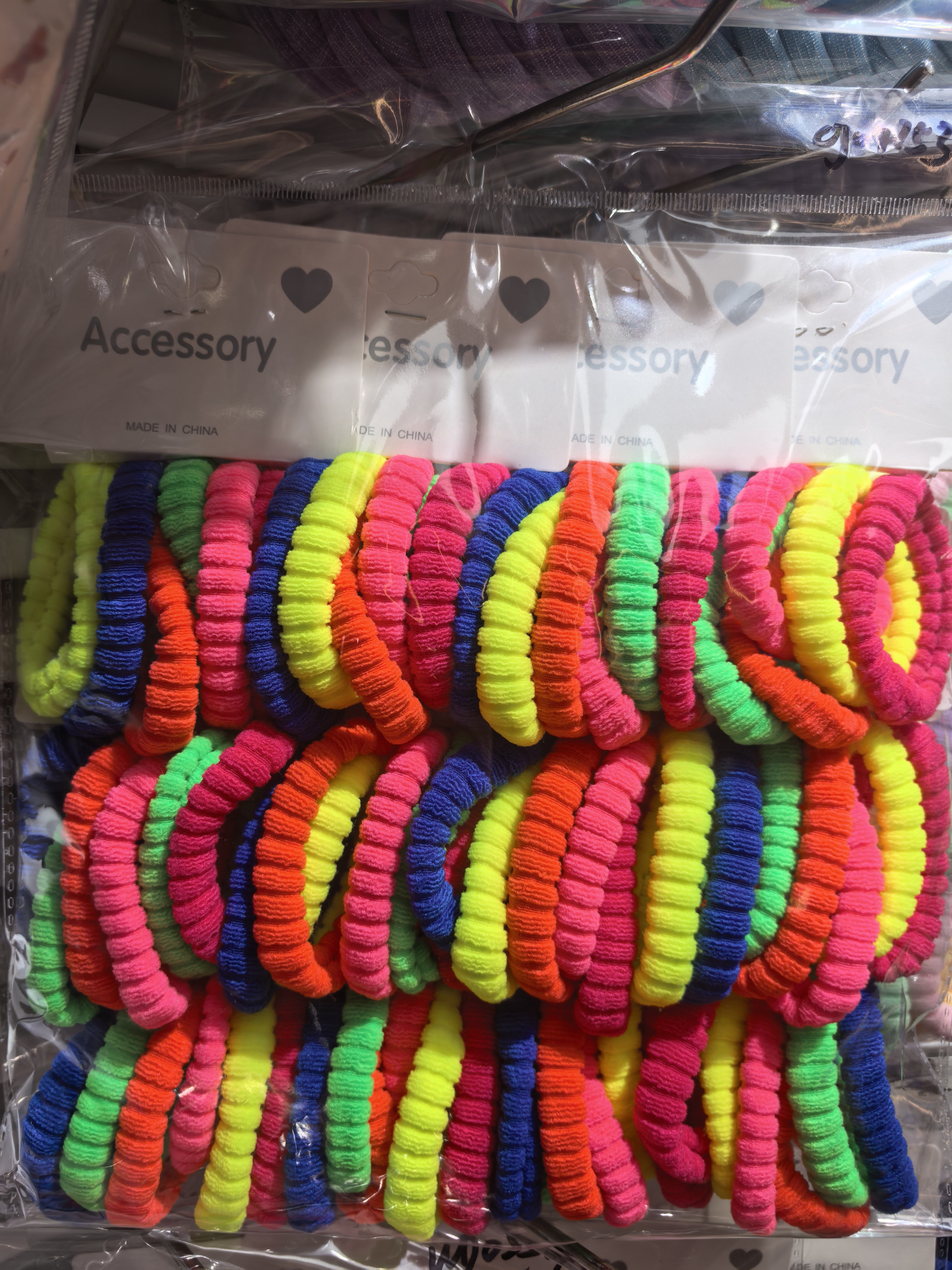 流行头饰皮筋发饰多色横纹竹节高弹力