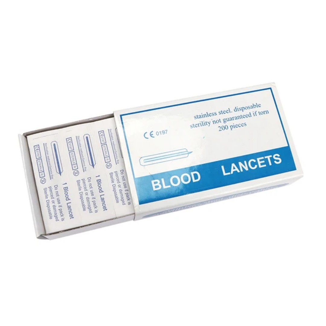 跨境出口不锈钢采血针 blood lancet细节图