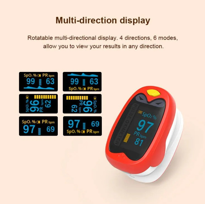 Children's blood oxygen meter charging finger clip, pulse blood oxygen saturation monitoring and monitoring, heart rate blood oxygen meter oximeter detail image 4