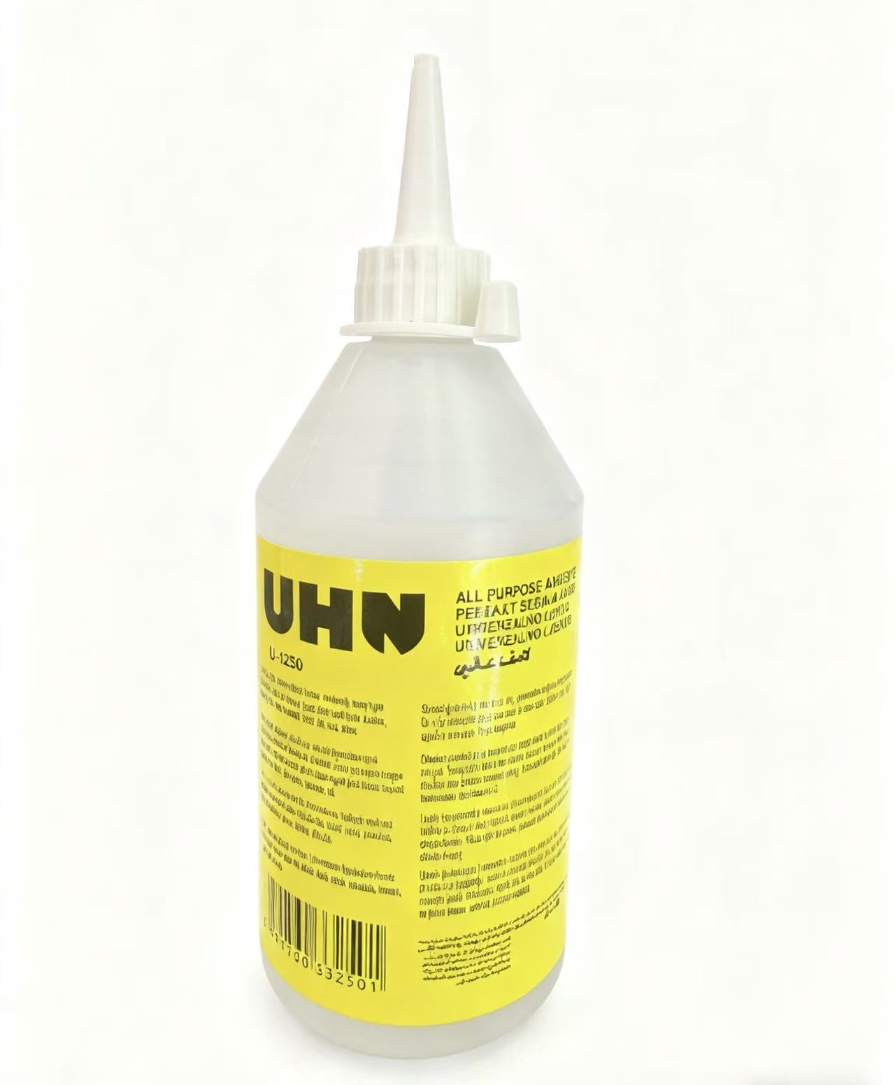 饰品胶水 UHN瓶装酒精胶 250ml手工黏胶慢干胶制作U胶模型假发书脊胶透明酒精强力软胶美甲补鞋黄胶木工胶手机修复粘胶