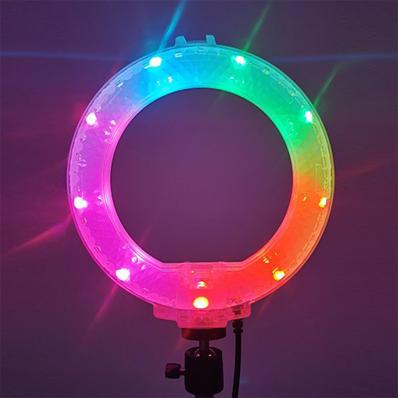 Double-sided light-emitting 6/8/10-inch / 12/13/14/18/22-inch Ringlight crystal live streaming light details Picture
