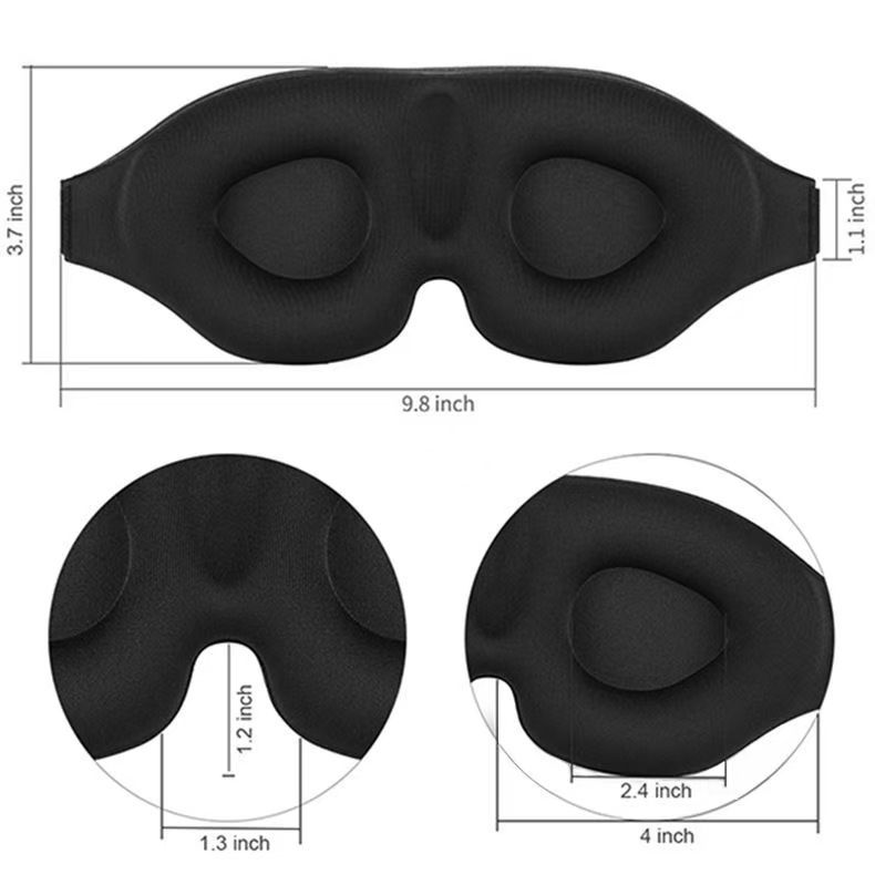 New cross-border 3D eye mask without nose wings, providing three-dimensional sleep relief for eyes, breathable and light-blocking for both men and women, adults and students details Picture