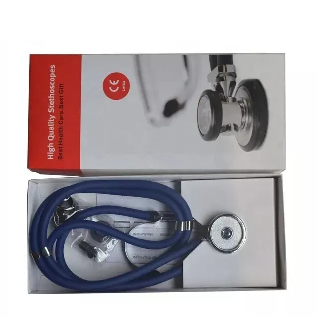 The cross-border foreign trade export dual-tube multi-functional Stethoscope comes in a variety of colors, including the Stethoscope medical and household stethoscope details Picture