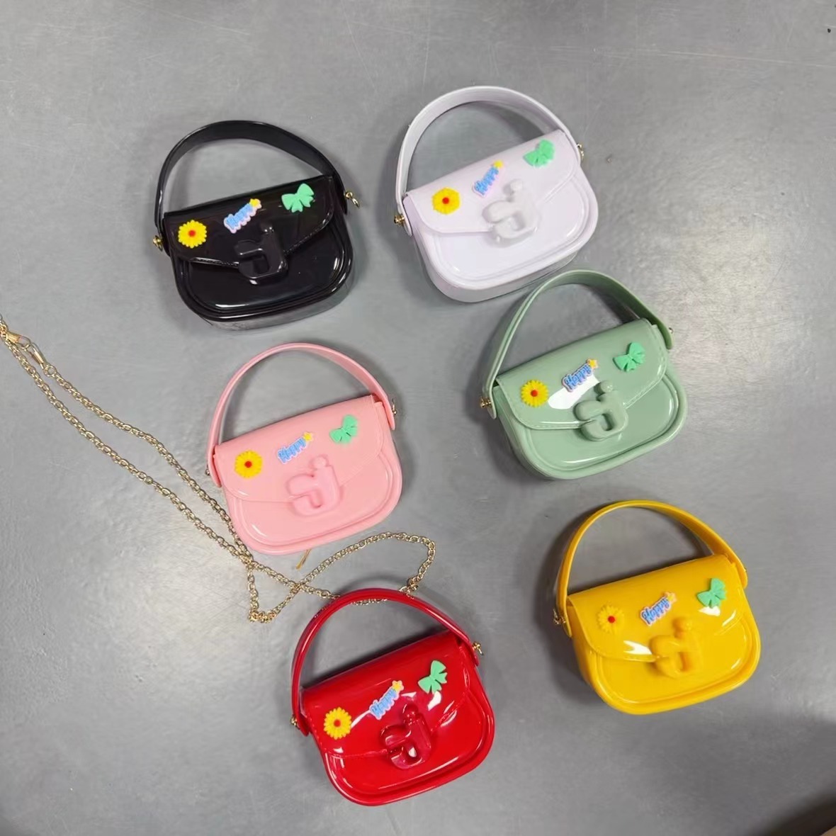 可爱卡通简约果冻包pvc收拾收纳整理包